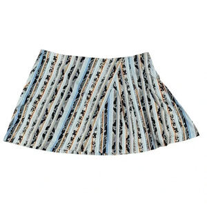 Tail Tennis Golf Skort Skirt Womens Large Blue Striped Activewear Athleisure EUC
